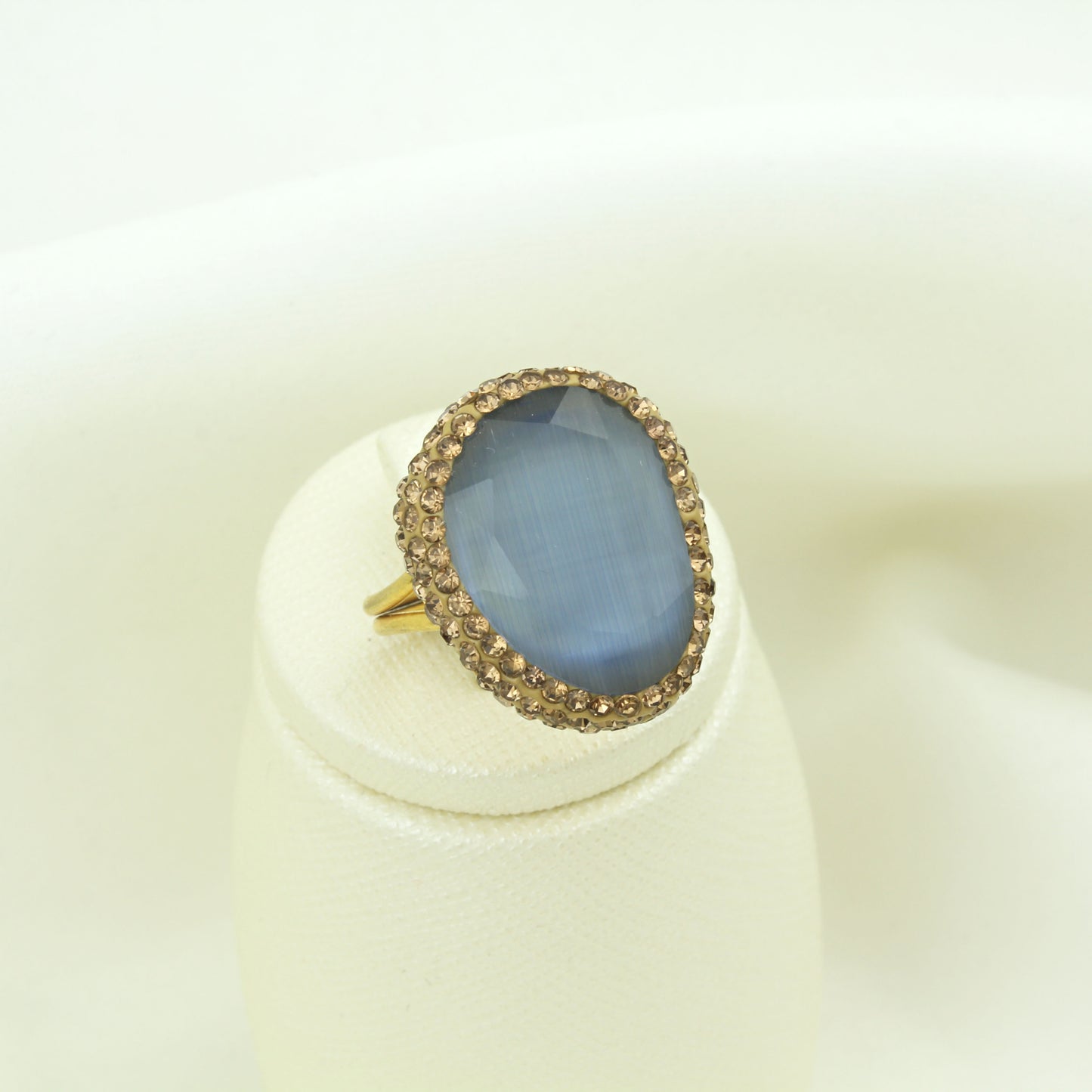 Blue Cat's Eye Stone Women's Ring - RIPP24